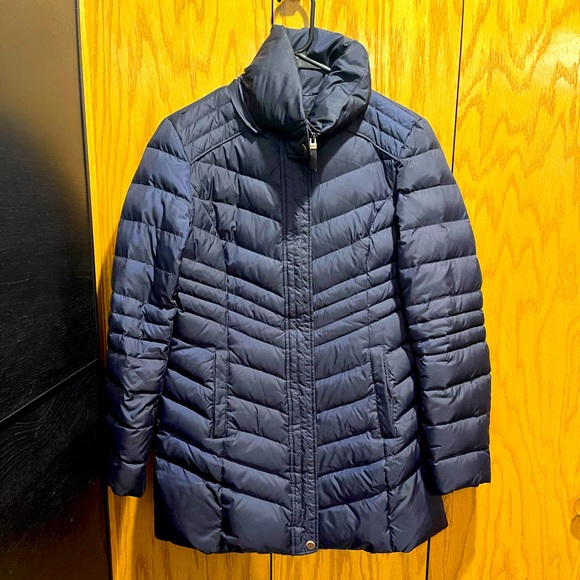 Navy AM Studio By Andrew Marc Puffer Jacket - Picture 2 of 5